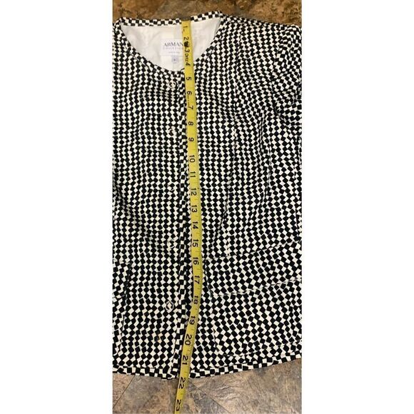ARMANI COLLEZIONI ITALY VINTAGE Le Giorgio Houndstooth Geo Print BLAZER JACKET - Picture 6 of 10